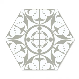 Hexagon Klinker Carnaby Grå Matt-Satin 29x33 cm